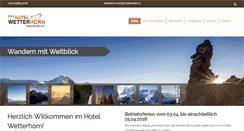 Desktop Screenshot of hotel-wetterhorn.ch